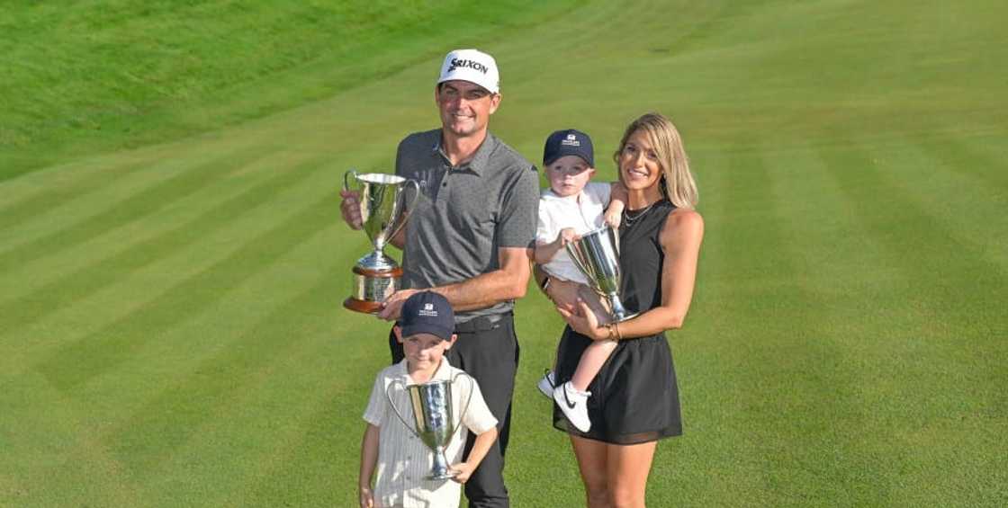 Keegan Bradley, his wife, and their kids Keegan Bradley, his wife, and their kids