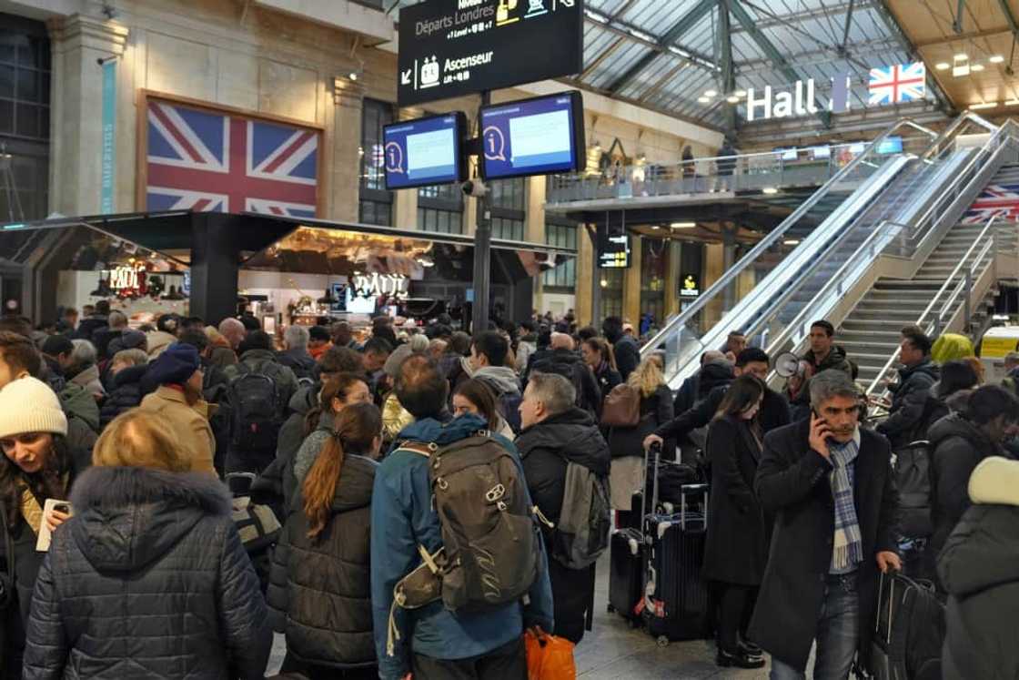 There were scenes of chaos as frustrated passengers waited for trains There were scenes of chaos as frustrated passengers waited for trains