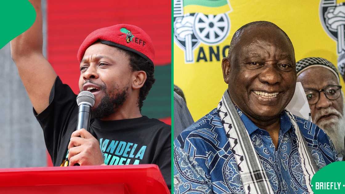 Mbuyiseni Ndlozi reacts after Ramaphosa suspends Advocate Chauke