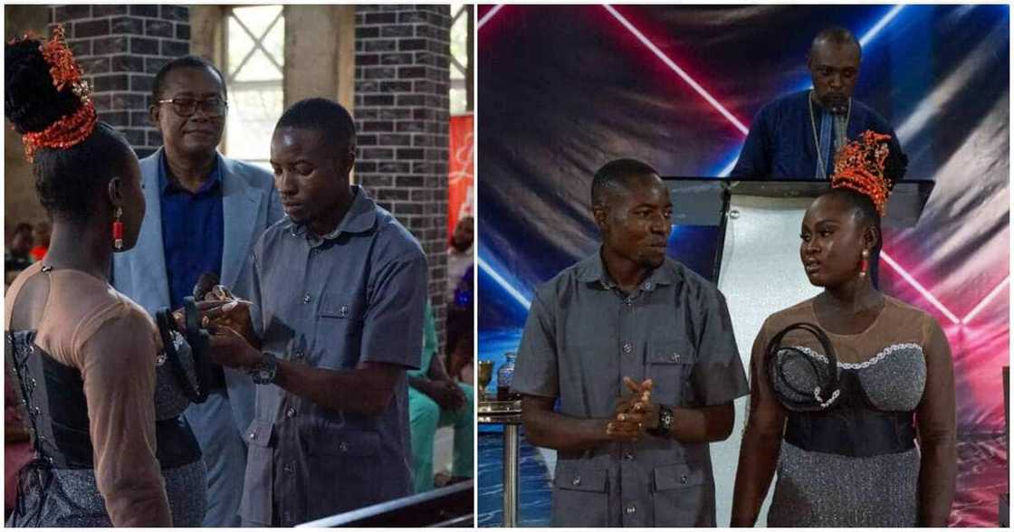 Reactions as Nigerian couple get married on R600 budget, use their old clothes Reactions as Nigerian couple get married on R600 budget, use their old clothes