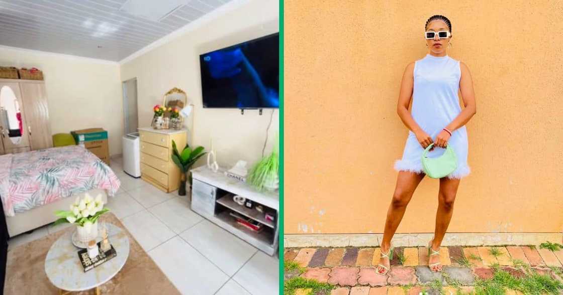 A Gauteng woman stunningly decorated her limited-spaced backroom and left Mzansi impressed. A Gauteng woman stunningly decorated her limited-spaced backroom and left Mzansi impressed.