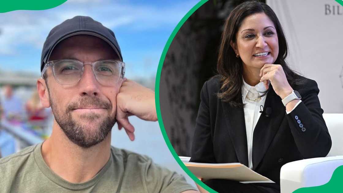 Amna Nawaz’s husband, Paul Werdel (L). The TV personality at Semafor’s The Next 3 Billion Summit in 2024 (R) Amna Nawaz’s husband, Paul Werdel (L). The TV personality at Semafor’s The Next 3 Billion Summit in 2024 (R)
