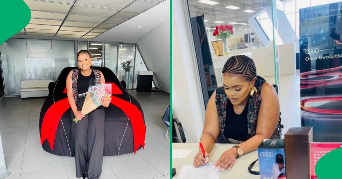 Eastern Cape woman spoiled herself with a new Audi A1 and celebrated with her family. Eastern Cape woman spoiled herself with a new Audi A1 and celebrated with her family.