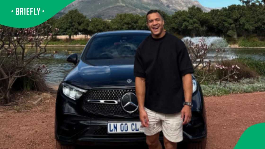 Cheslin Kolbe flaunts his luxurious Mercedes-Benz car as he celebrates Easter with his family in South Africa. Cheslin Kolbe flaunts his luxurious Mercedes-Benz car as he celebrates Easter with his family in South Africa.