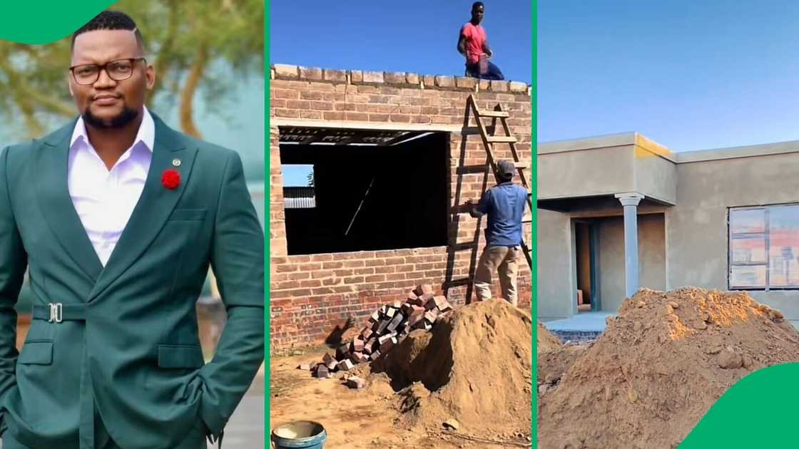 A man took to TikTok to showcase his home, which he built after going through hardships.