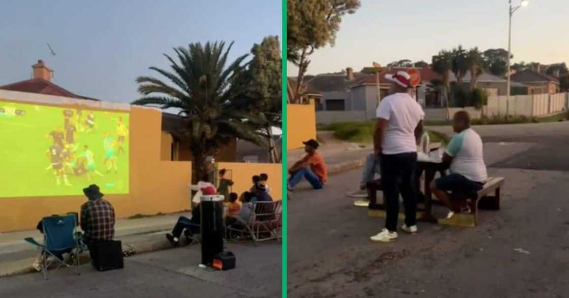 The Kensington community watched the first Springbok game together The Kensington community watched the first Springbok game together