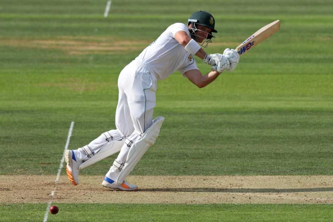 Top score - South Africa opener Sarel Erwee on his way to 73 in the Proteas' 326 at Lord's Top score - South Africa opener Sarel Erwee on his way to 73 in the Proteas' 326 at Lord's
