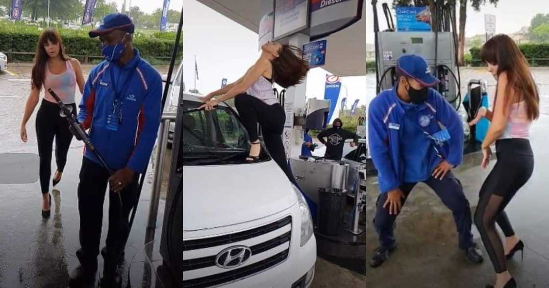 Ladies viral TikTok, Boom Boom Pow, Black Eyed Peas, Engen, petrol station Ladies viral TikTok, Boom Boom Pow, Black Eyed Peas, Engen, petrol station