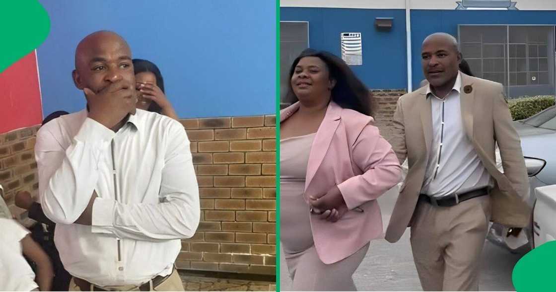 A family surprised their father with a Mercedes-Benz for his 50th birthday. A family surprised their father with a Mercedes-Benz for his 50th birthday.