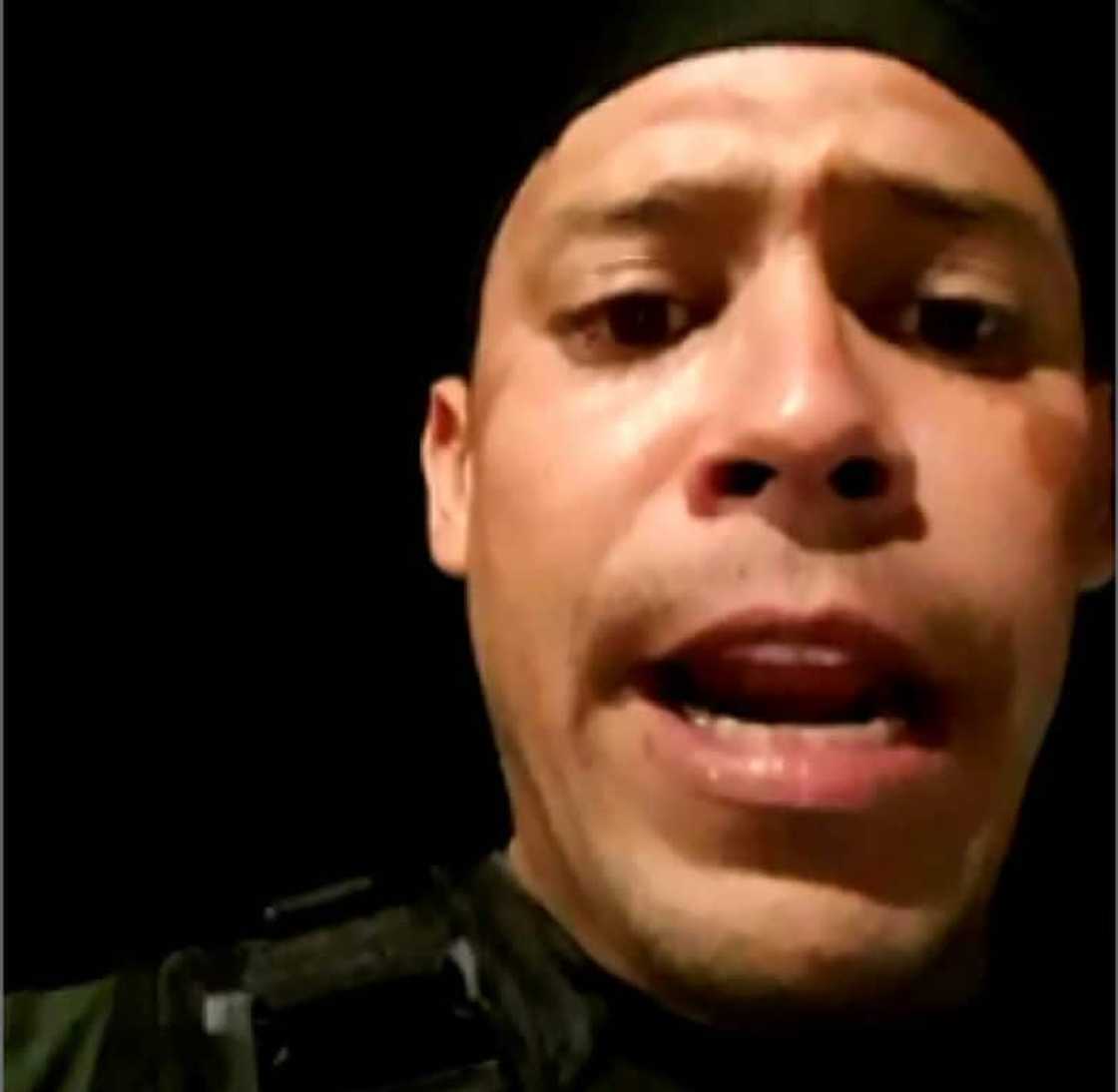 Sergeant Major Luis Bandres led the unsuccessful mutiny by 24 National Guard officers in January 2019 Sergeant Major Luis Bandres led the unsuccessful mutiny by 24 National Guard officers in January 2019