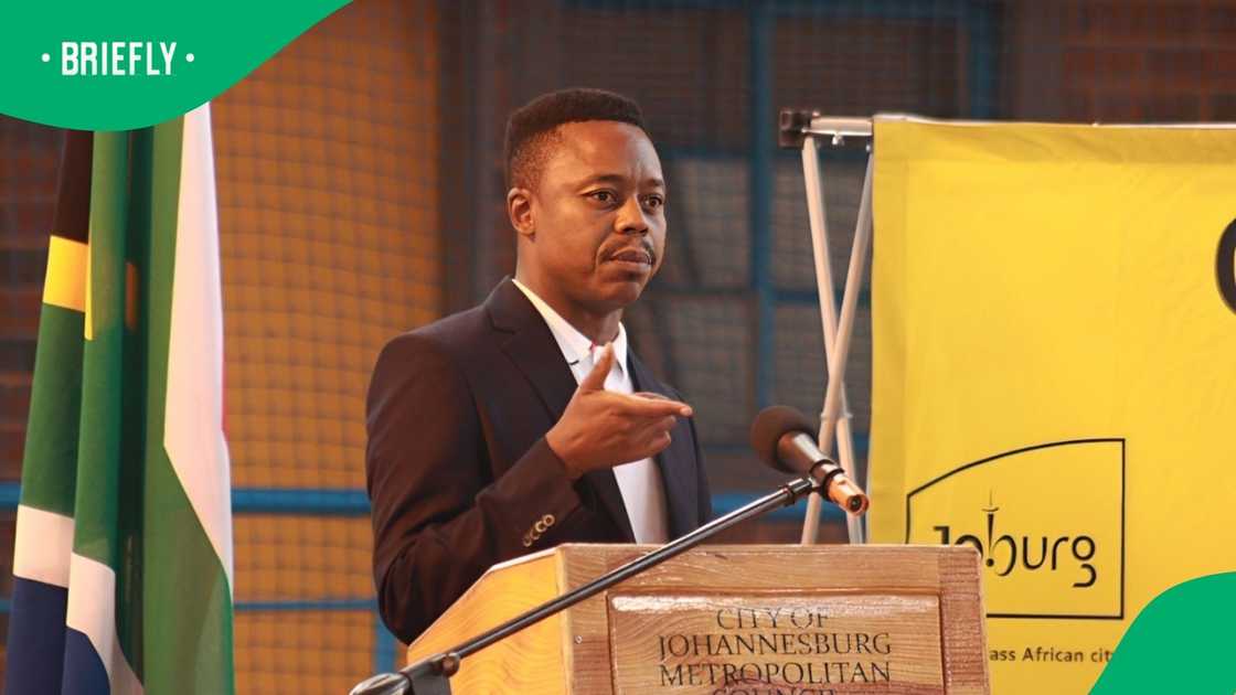 Former Johannesburg mayor Thapelo Amad said he did not fire a gun into the air Former Johannesburg mayor Thapelo Amad said he did not fire a gun into the air