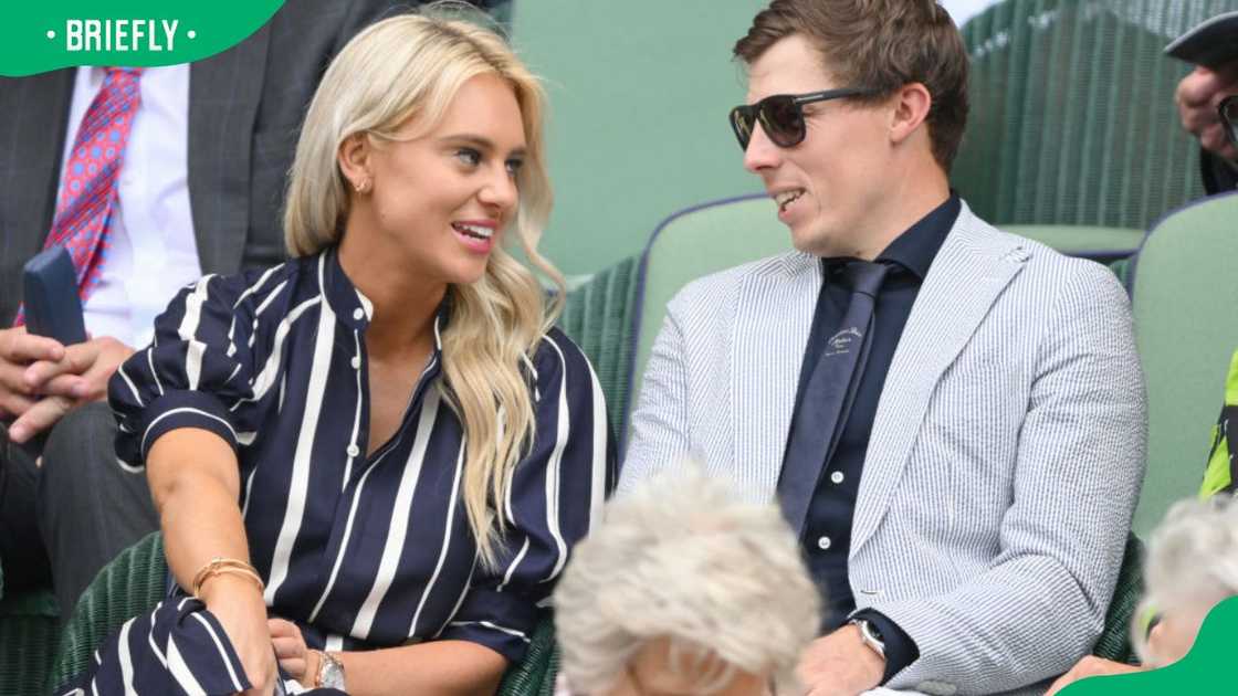 Matthew Fitzpatrick and Katherine Gaal at the 2023 Wimbledon Tennis Championships in London, England Matthew Fitzpatrick and Katherine Gaal at the 2023 Wimbledon Tennis Championships in London, England