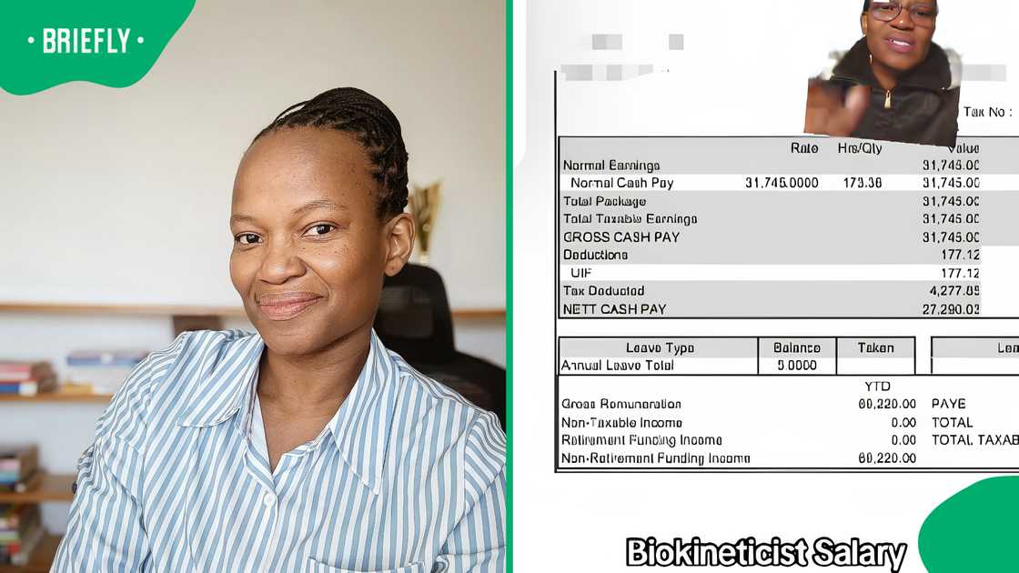 Tiktoker breaks down biokineticist salary in viral payslip video