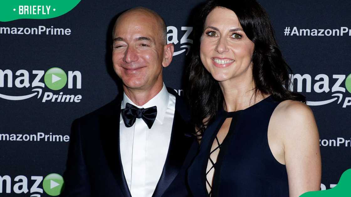 Jeff Bezos and MacKenzie Scott at the Amazon Studios after-party celebrating the 67th Annual Primetime Emmy Awards in 2015 Jeff Bezos and MacKenzie Scott at the Amazon Studios after-party celebrating the 67th Annual Primetime Emmy Awards in 2015