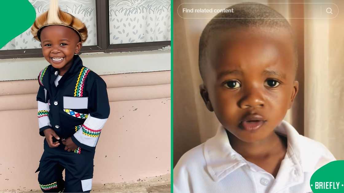 The little boy asked if she was happy, and when she said yes, he asked her why she was slim