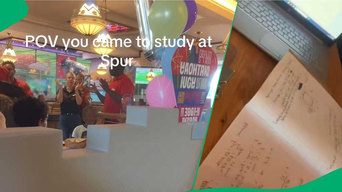 University student tries to study at Spur University student tries to study at Spur