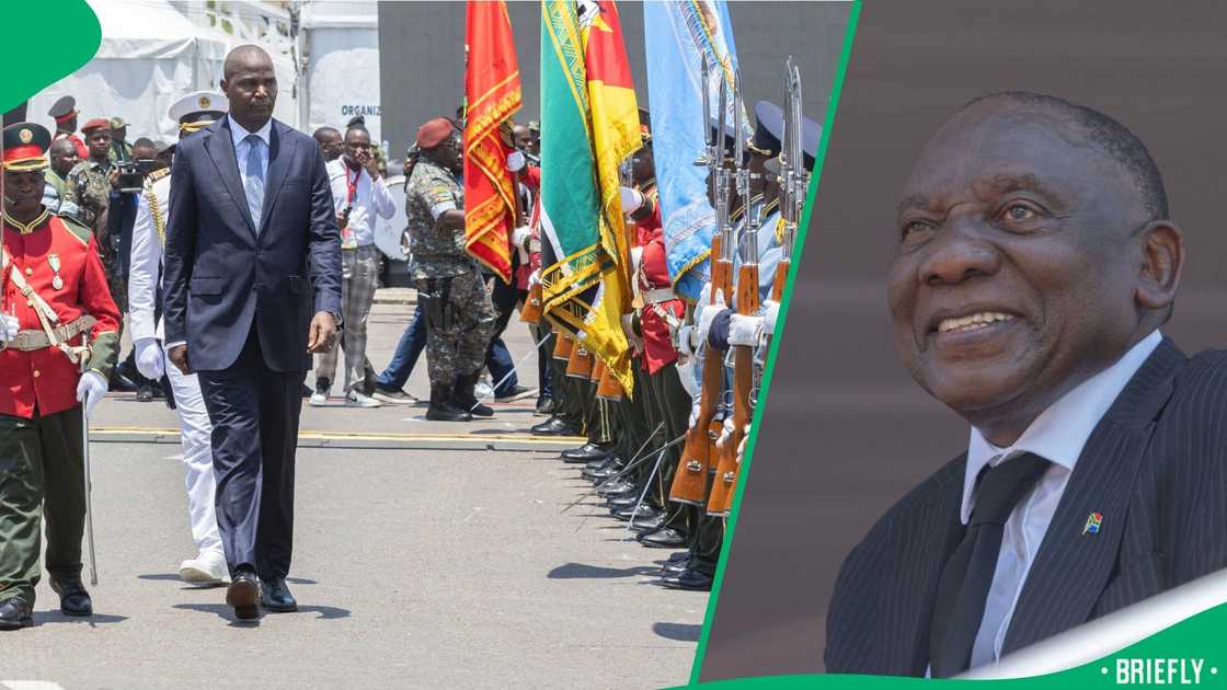 President Cyril Ramaphosa attended Daniel Chapo's inauguration in Mozambique