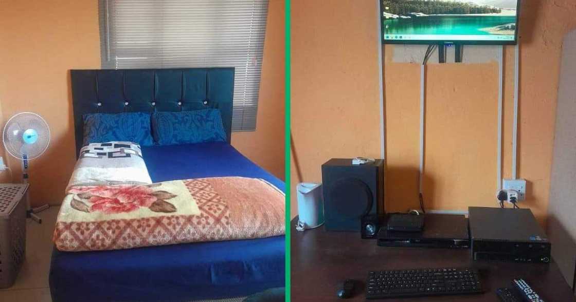 A man showcased his home in a Facebook group chat. A man showcased his home in a Facebook group chat.