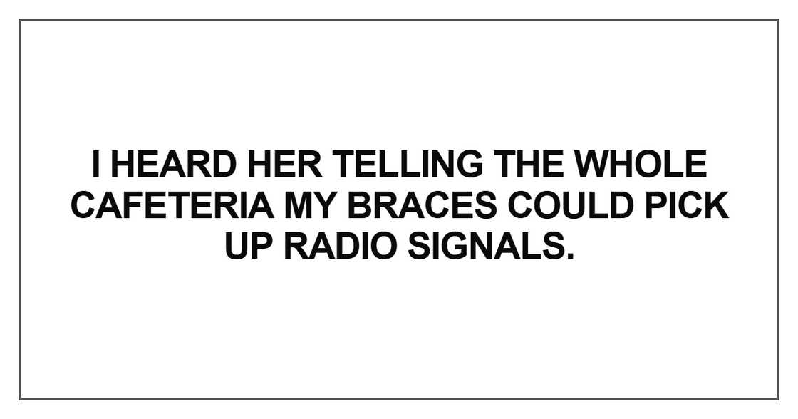 I heard her telling