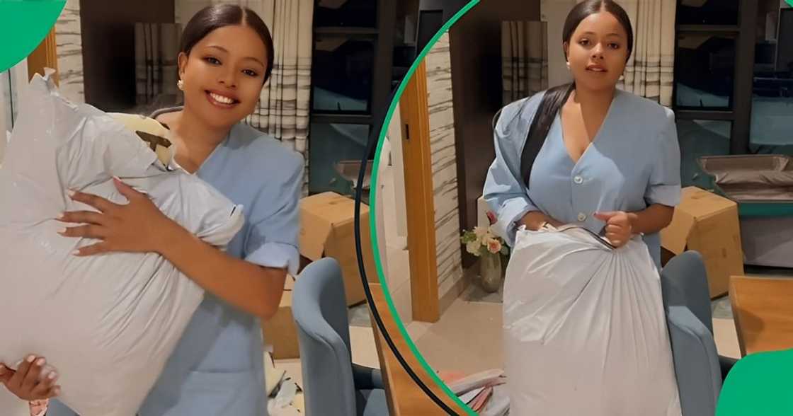 A TikTok posted a Shein unboxing video A TikTok posted a Shein unboxing video