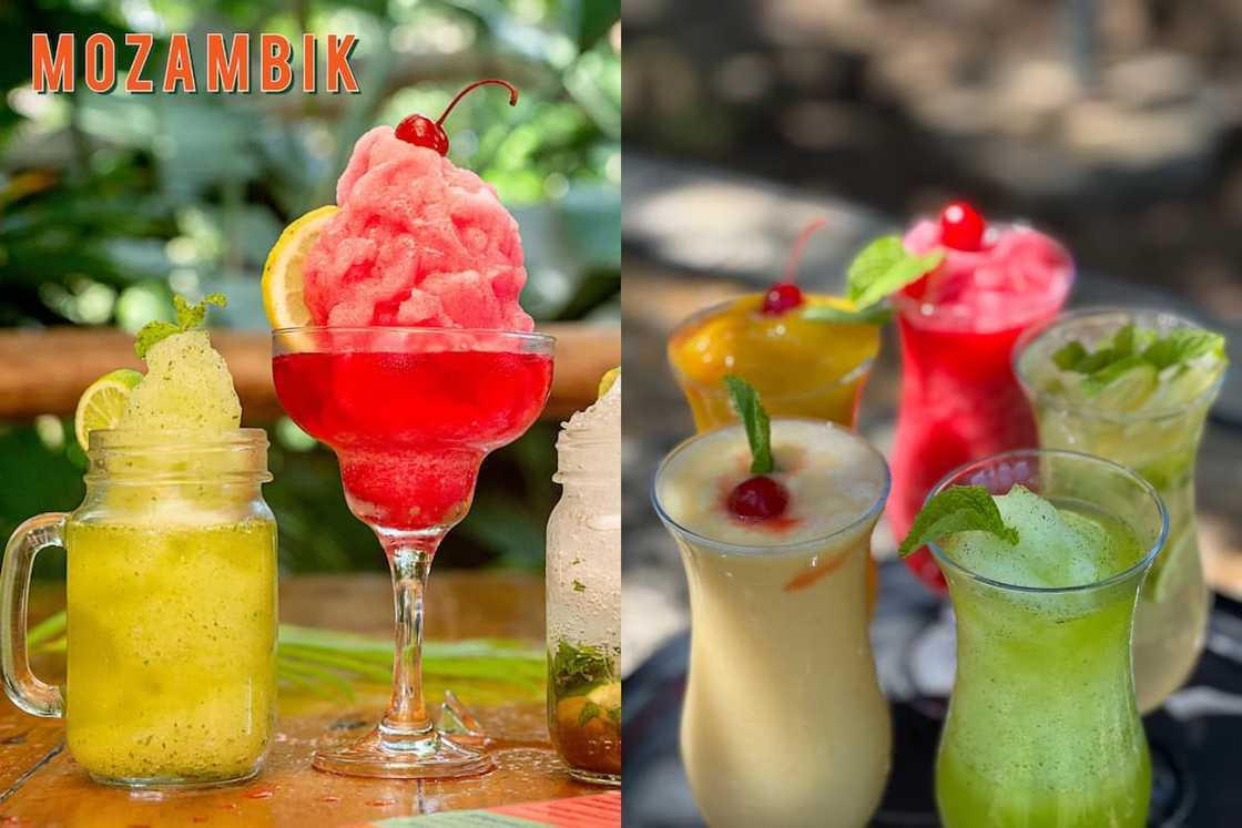 Different Mozambik cocktails Different Mozambik cocktails