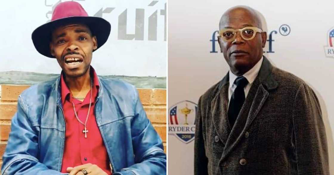 Istrael Matskeke Zulu and Samuel L Jackson