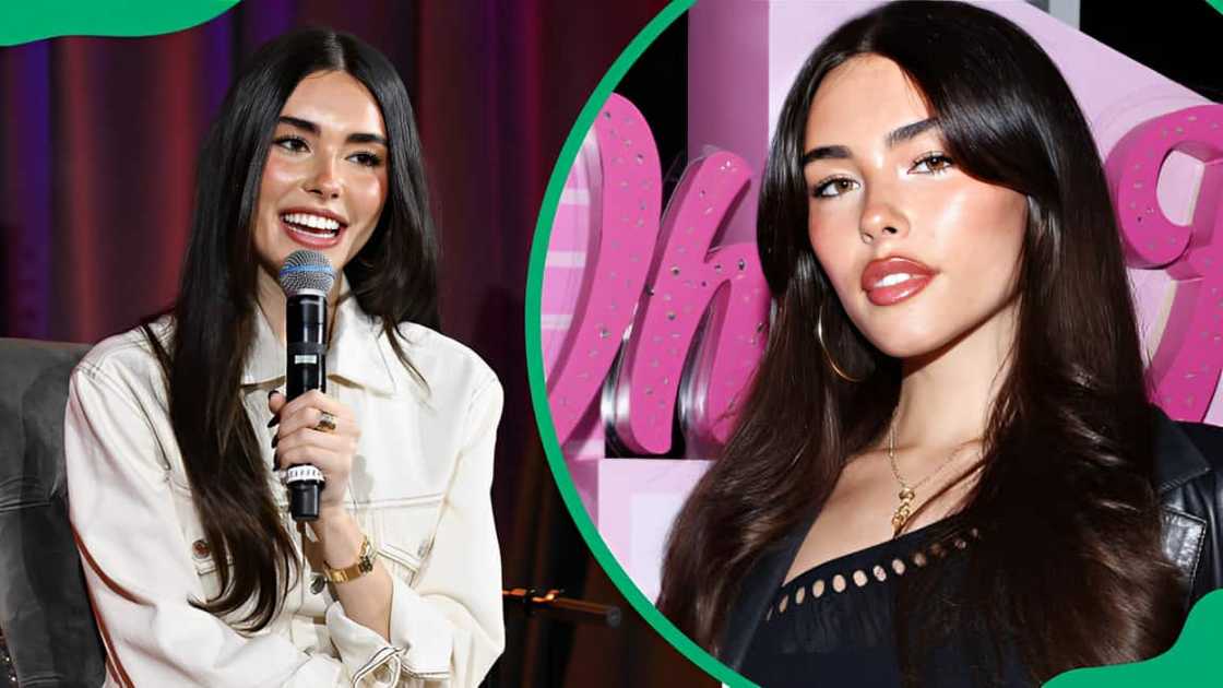Madison Beer at GRAMMY Museum L.A. Live in Los Angeles, California (L). Madison at Catch LA in West Hollywood, California (R). Madison Beer at GRAMMY Museum L.A. Live in Los Angeles, California (L). Madison at Catch LA in West Hollywood, California (R).