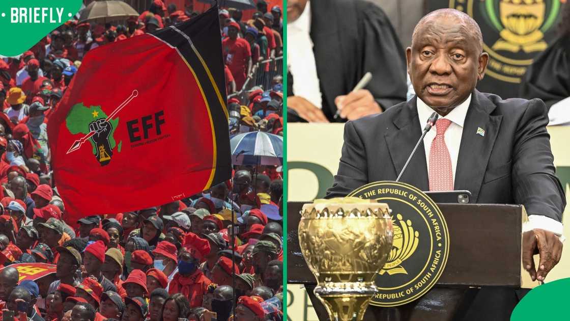 The EFF demanded that the National Assembly oppose President Ramaphosa’s application