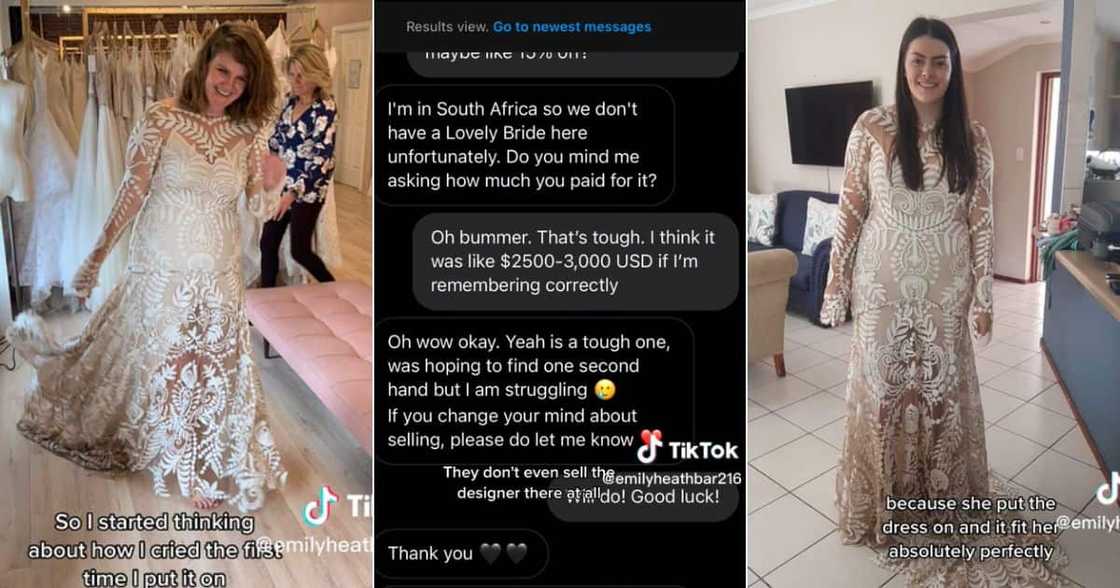 SA Bride gets gifted dream wedding dress by American stranger