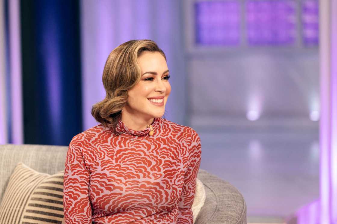 Alyssa Milano on The Kelly Clarkson Show. Alyssa Milano on The Kelly Clarkson Show.