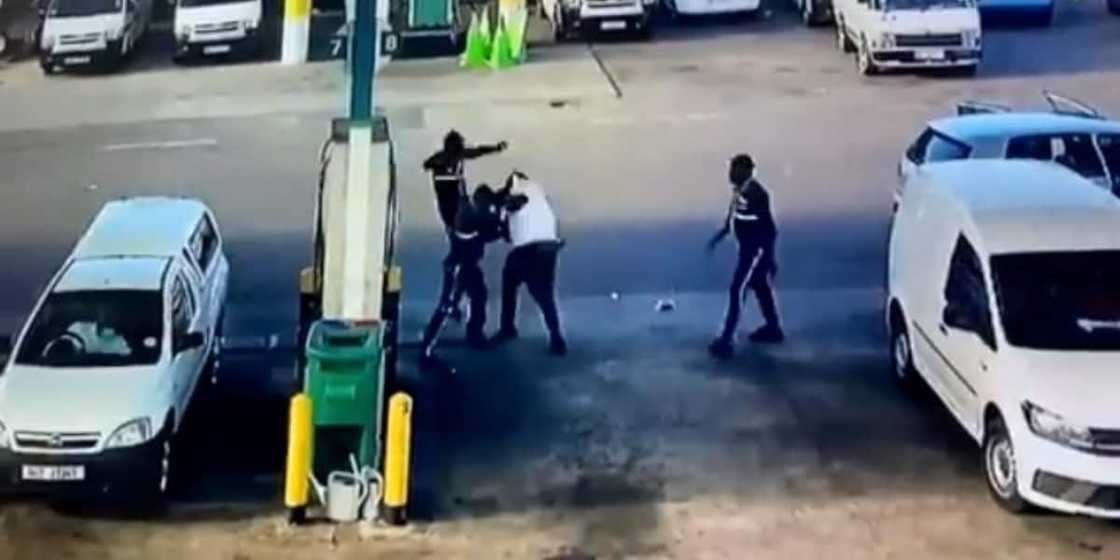 “Injure 1 Injure All”: Local Petrol Attendants Gang up on Man After He Attacks 1 of Them