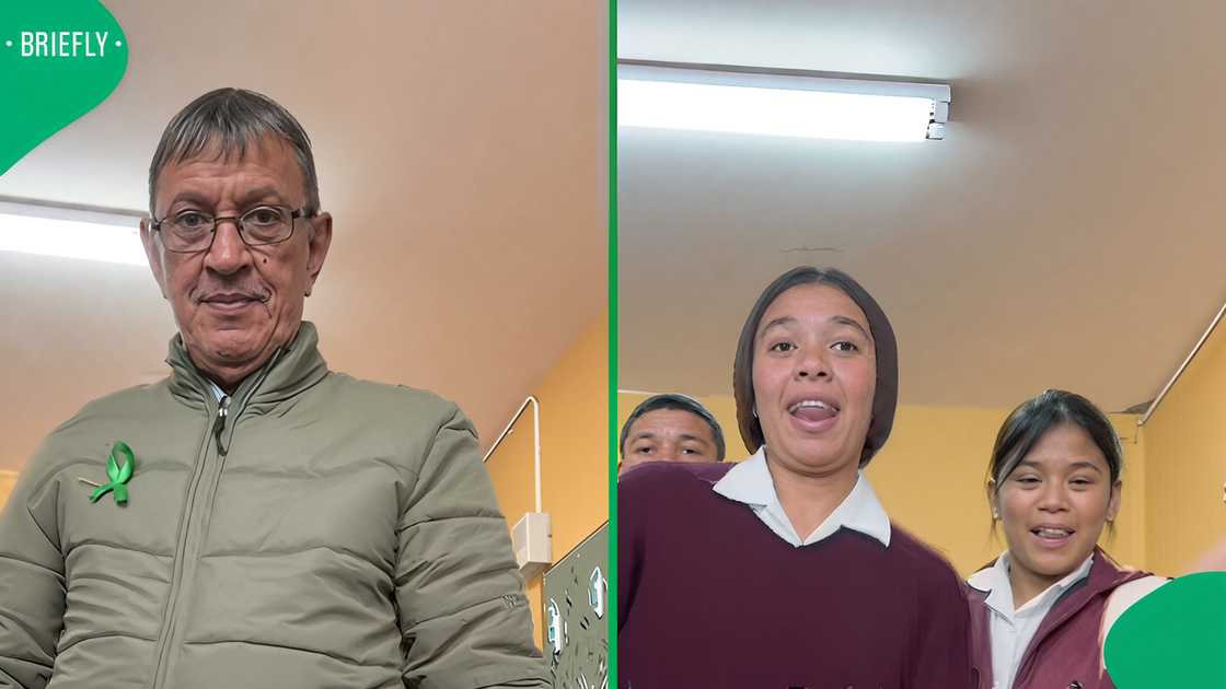 A teacher shared a fun content creation moment with his pupils on TikTok.