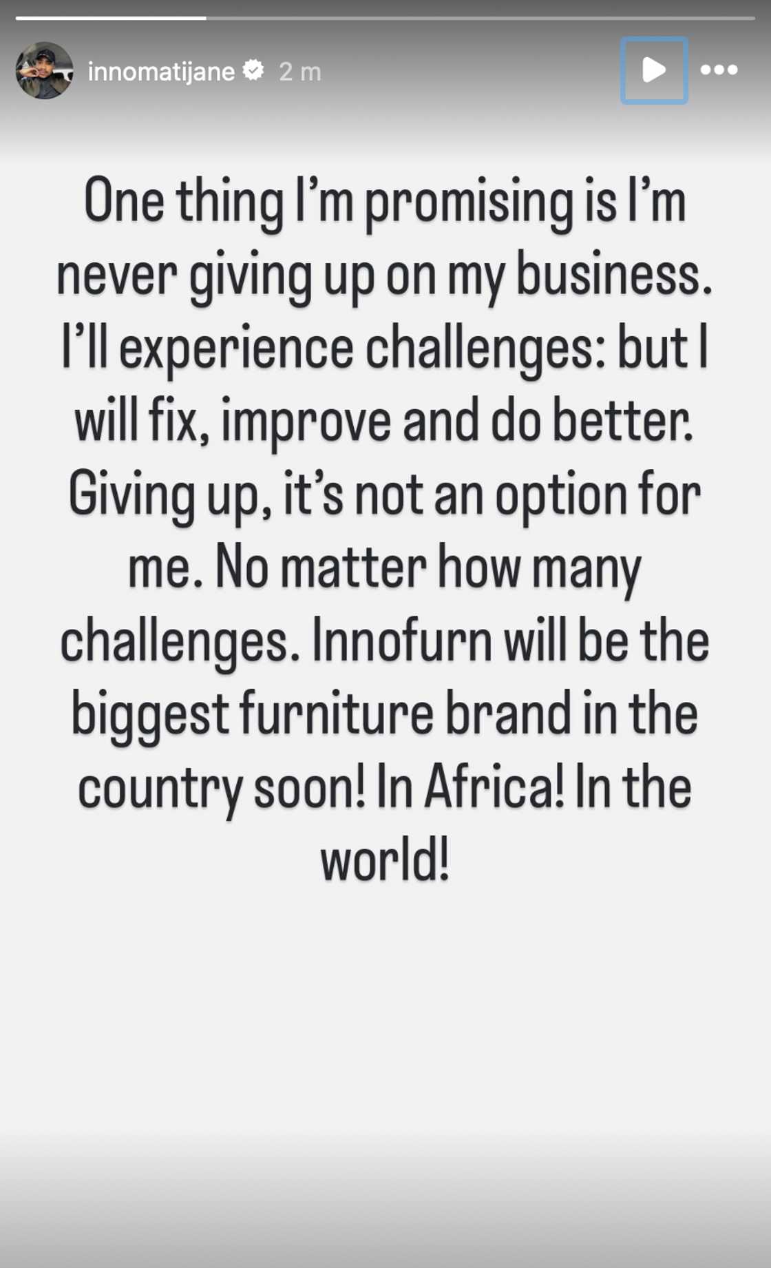 Inno Matijane responded to the incident with his client