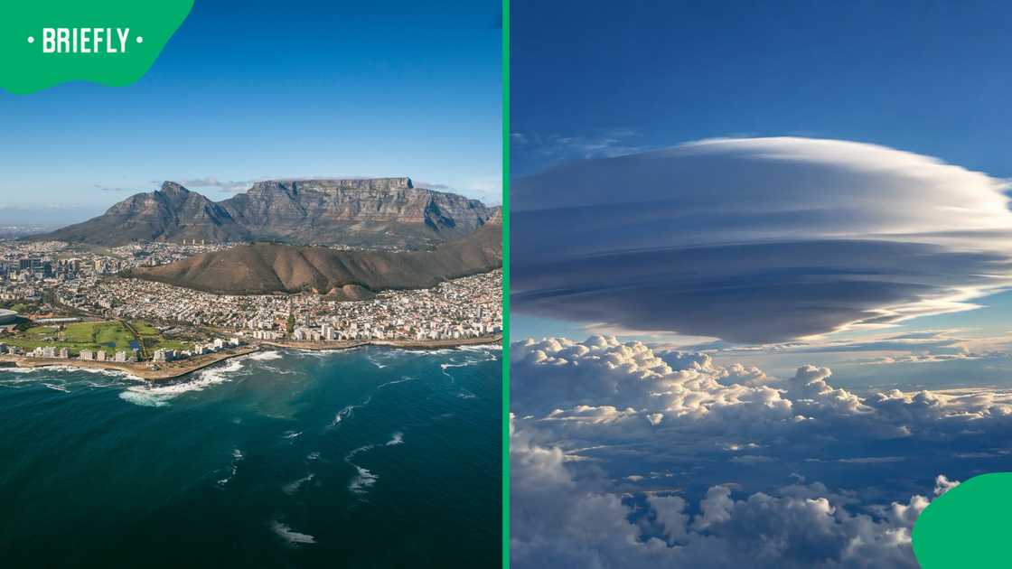 UFO-like clouds stun Cape Town as rare lenticular formation appears over city UFO-like clouds stun Cape Town as rare lenticular formation appears over city