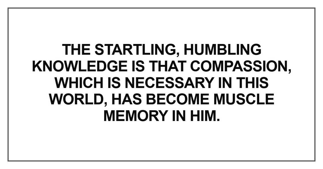 The startling, humbling knowledge The startling, humbling knowledge