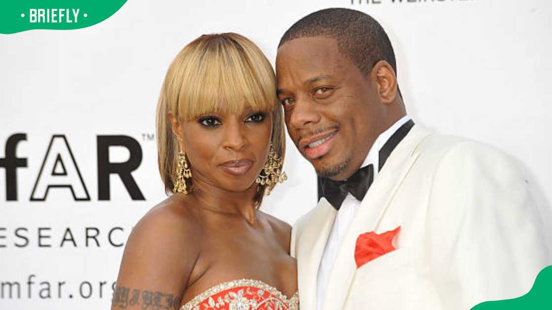 Mary J. Blige and husband Kendu Isaacs at the AMFAR Gala