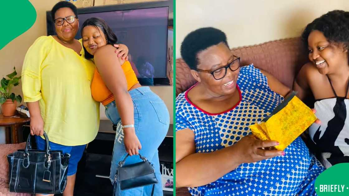 The granny-to-be got emotional after seeing the pregnancy test wrapped in gift paper The granny-to-be got emotional after seeing the pregnancy test wrapped in gift paper