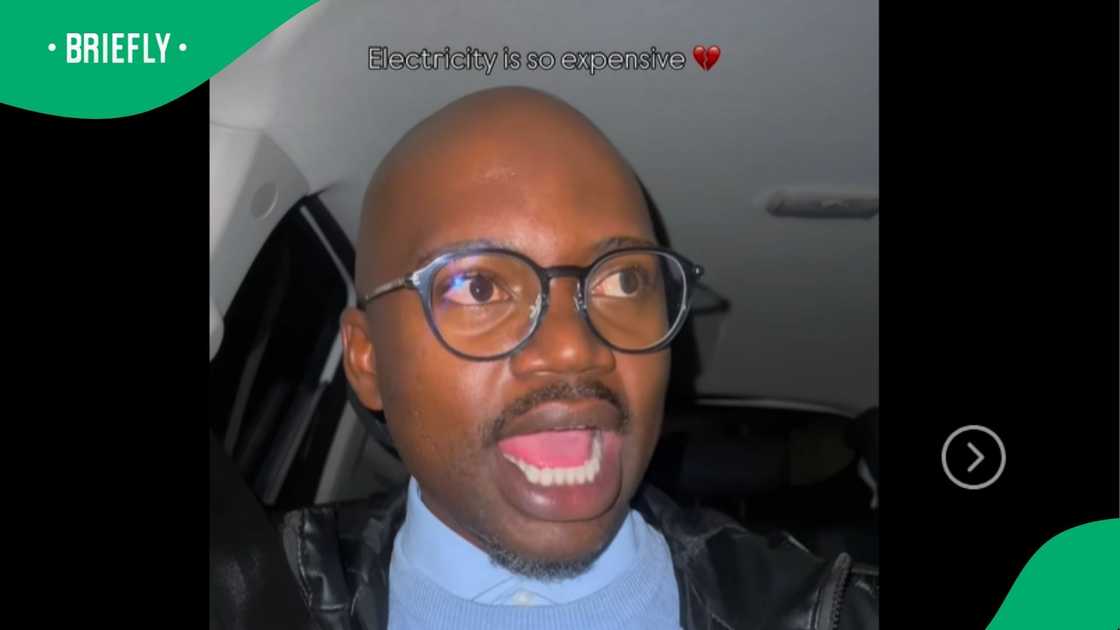 A young man complaining in his car. A young man complaining in his car.