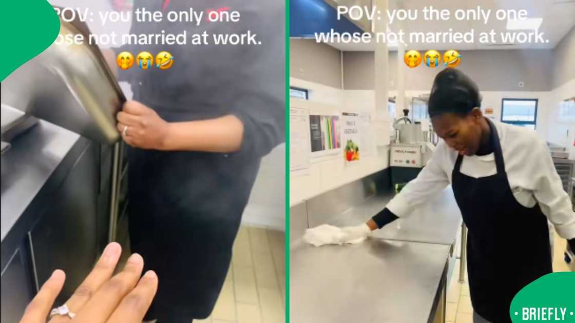 A viral TikTok from a busy kitchen showcased a humorous twist on work life