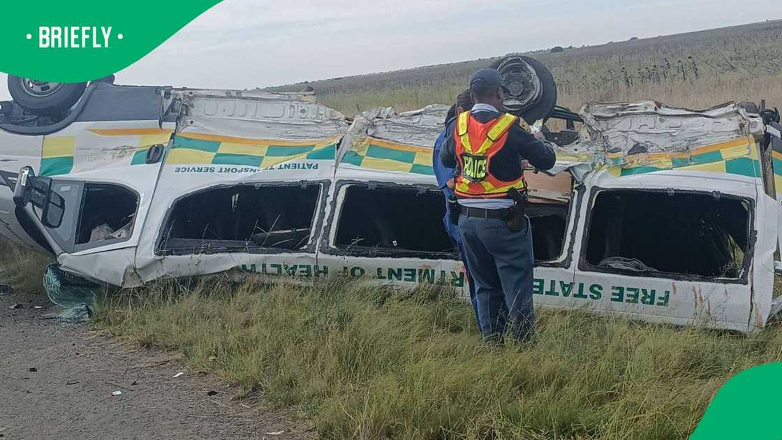 An ambulance was involved in a horrific accident in the Free State which claimed one life An ambulance was involved in a horrific accident in the Free State which claimed one life