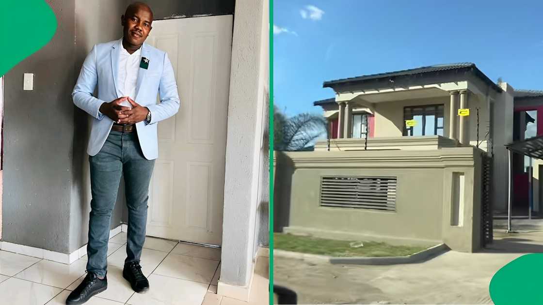 A man showed off village houses in Polokwane A man showed off village houses in Polokwane
