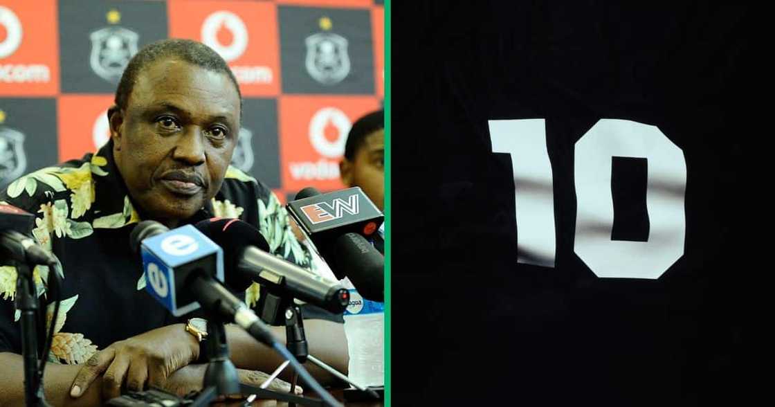 Irvin Khoza and Jersey 10 Irvin Khoza and Jersey 10