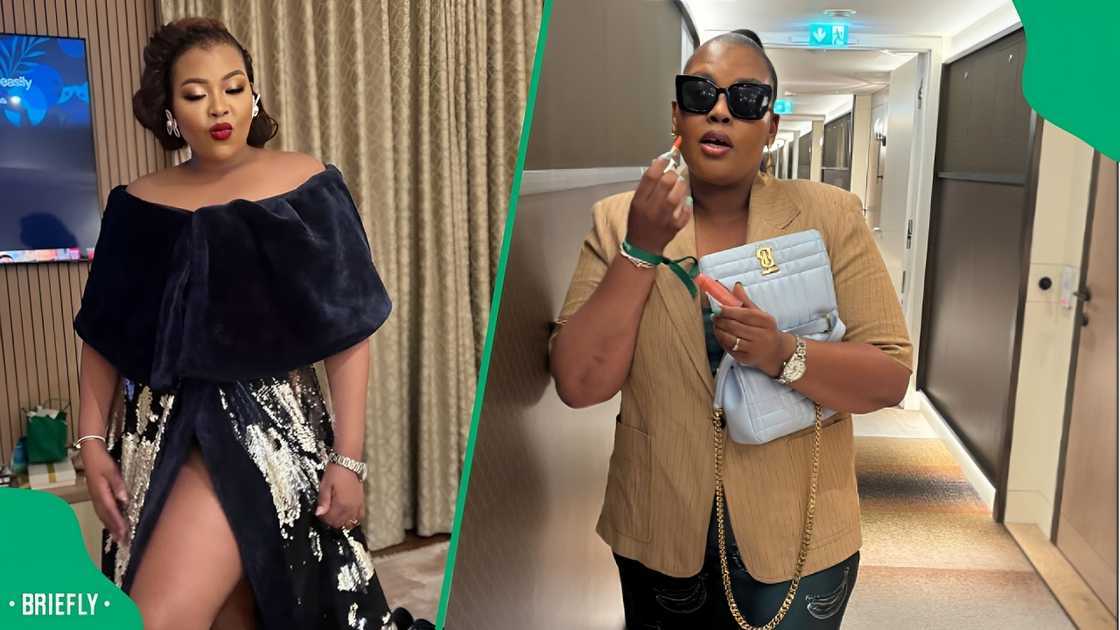 Anele Mdoda reacts to Jeff Bezos' wife's dress.