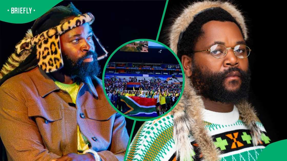 Big Zulu and Sjava have sent well-wishes to Bafana Bafana.