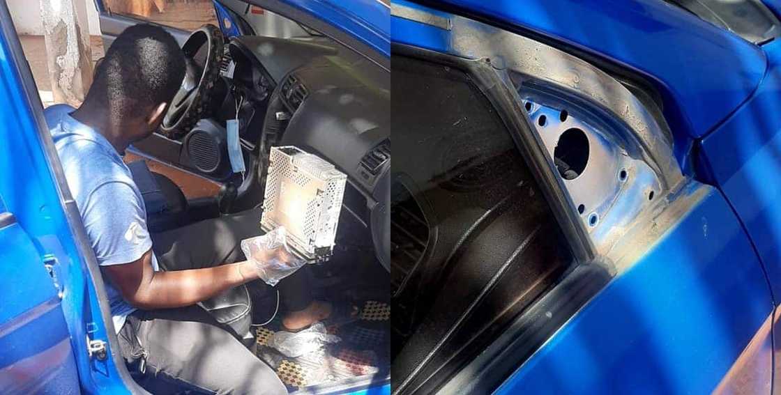 Thief caught after sleeping in a car he broke into