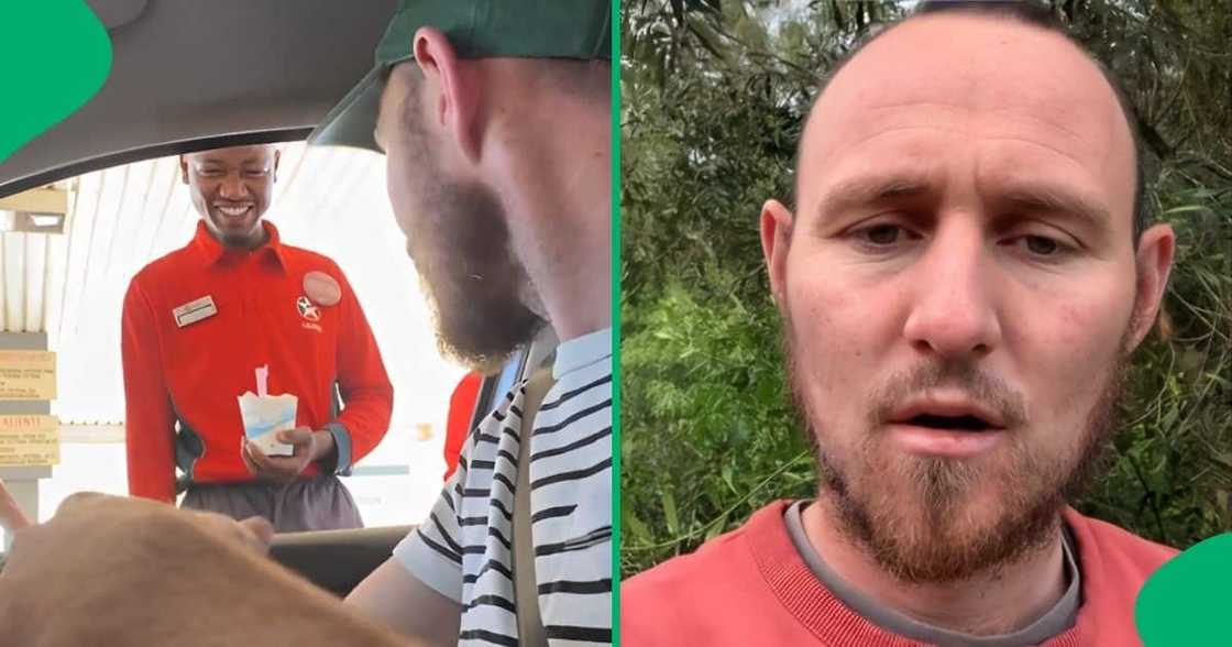 A white South African man had a friendly conversation in Xhosa with a petrol attendant A white South African man had a friendly conversation in Xhosa with a petrol attendant