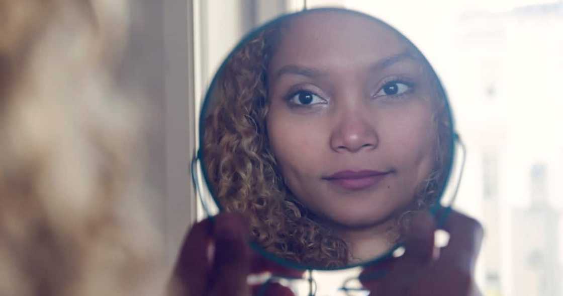 A photo of the lady and a stock model A photo of the lady and a stock model