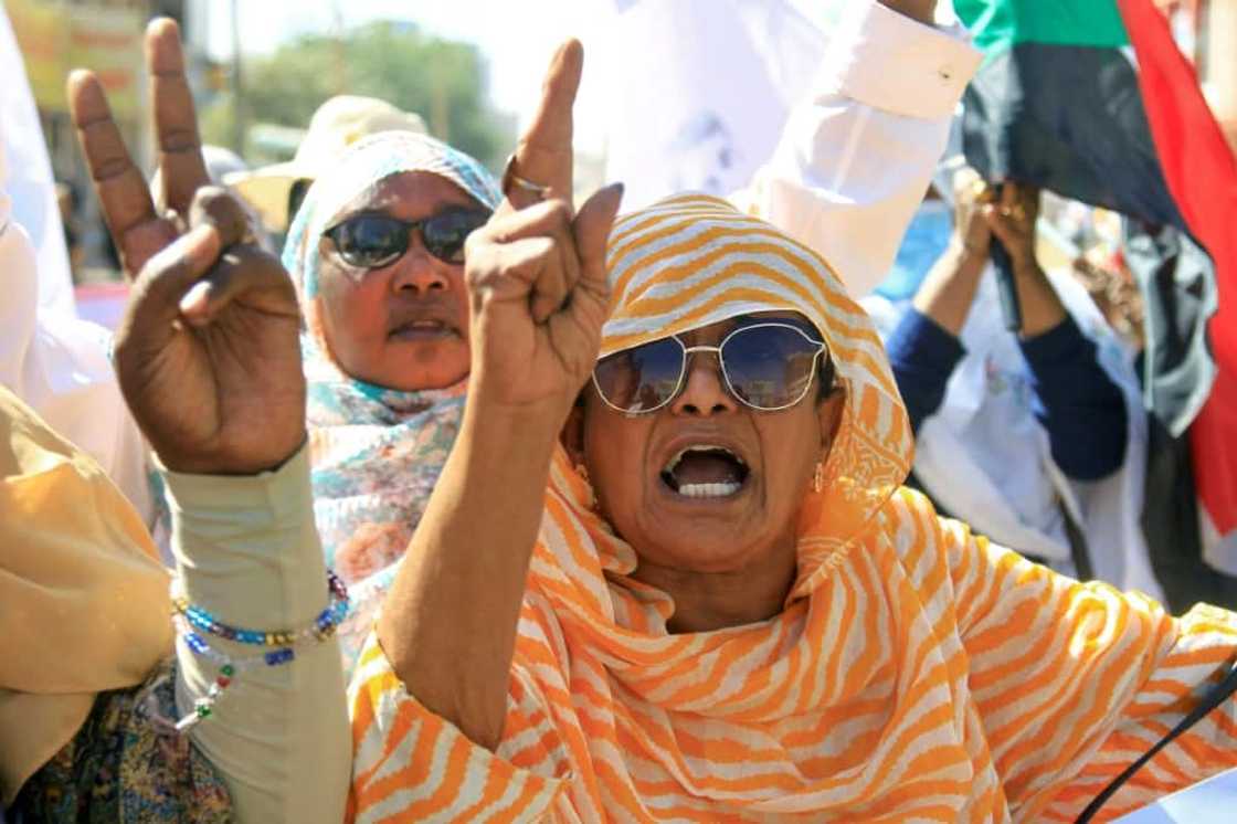 Sudanese protesters marched on Thursday in Khartoum against last year's military coup, the latest in a series of demonstrations Sudanese protesters marched on Thursday in Khartoum against last year's military coup, the latest in a series of demonstrations