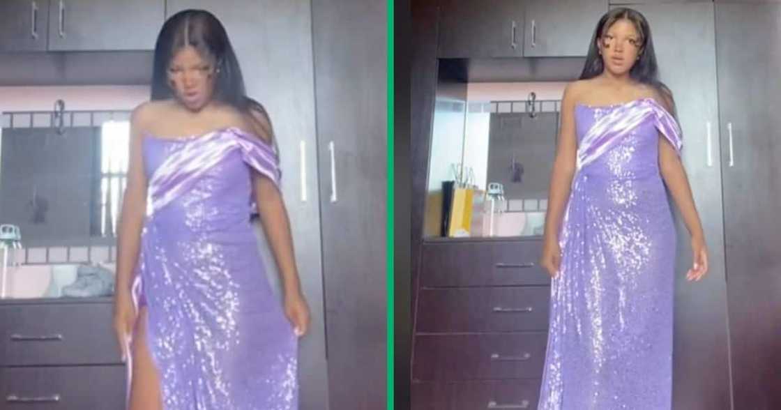 A matriculant was left disappointed by her dress design. A matriculant was left disappointed by her dress design.