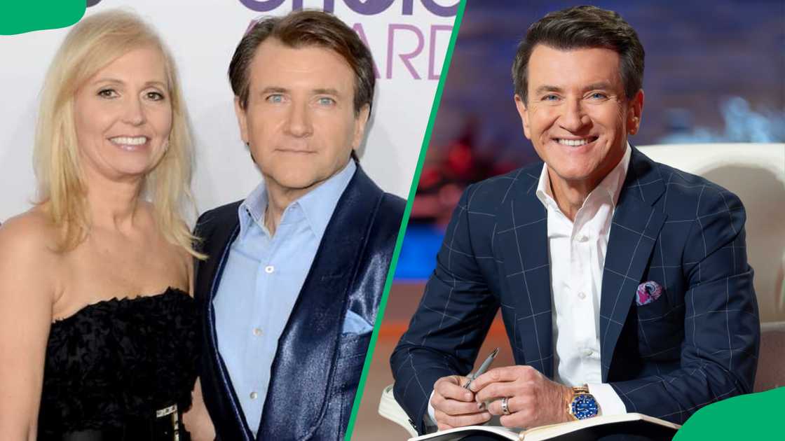 Diane Plese and Robert Herjavec at an event and him sitting in front of the cameras Diane Plese and Robert Herjavec at an event and him sitting in front of the cameras
